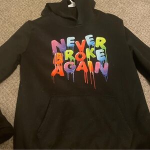 Black Hoodie with Colorful Graphic